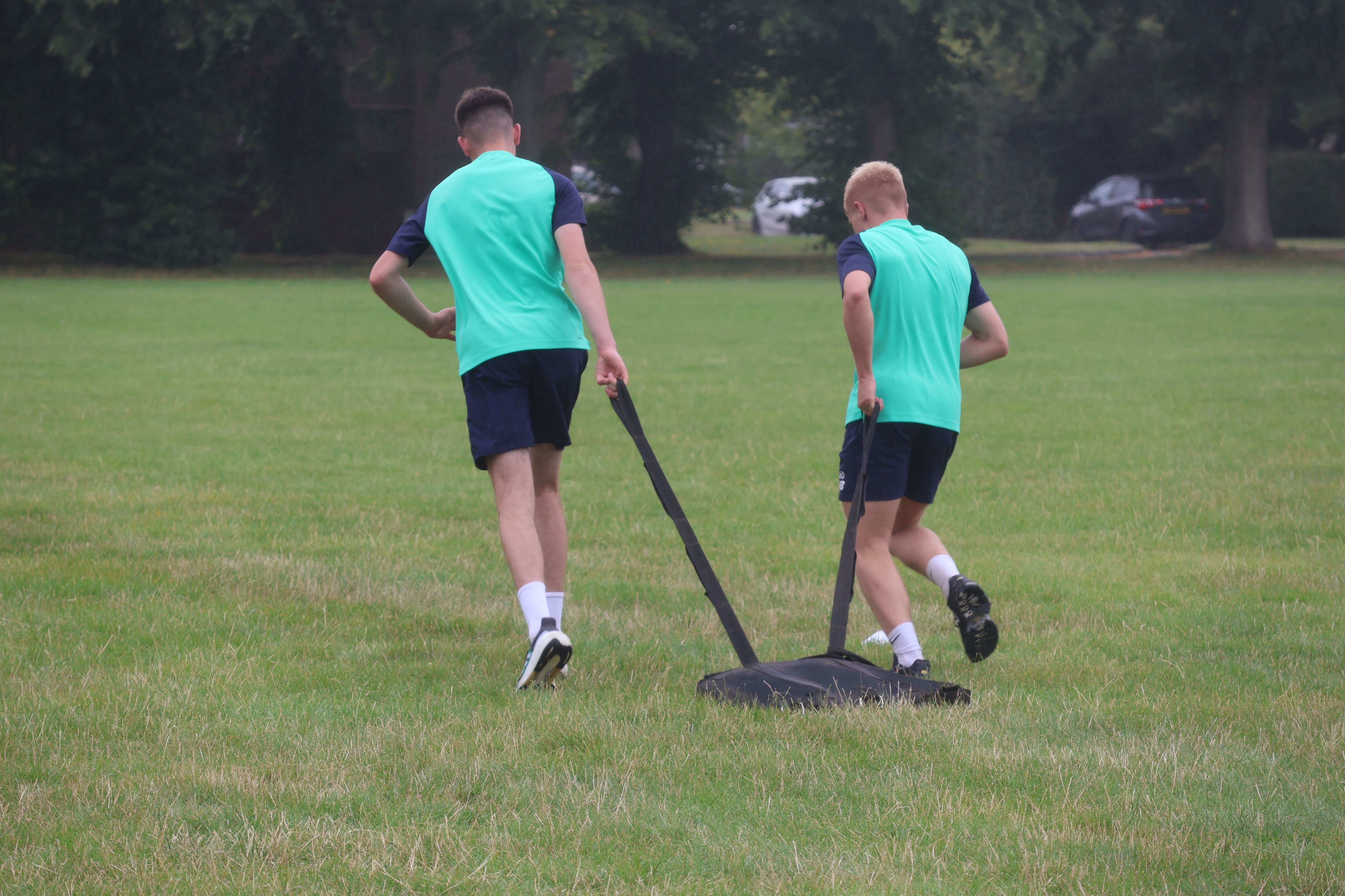 Photo: Cardiff City Football Club Academy young players find out about life in the RAF, understand the parallels between professional sport and military life, and learn new skills.